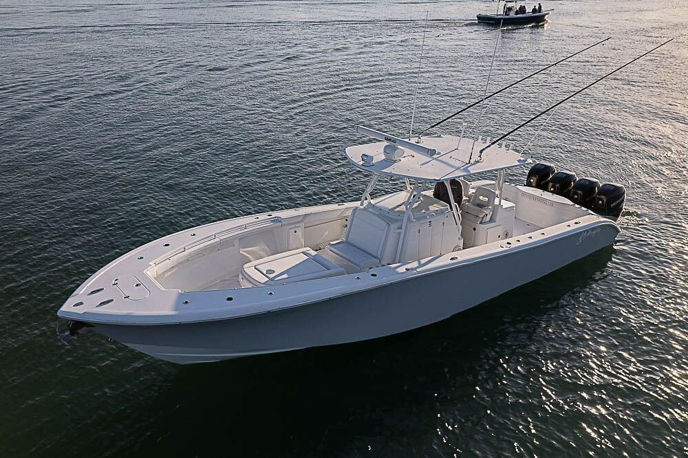 2015 YELLOWFIN 39 OFFSHORE QUAD 350 VERADO 55 HR. Yellowfin