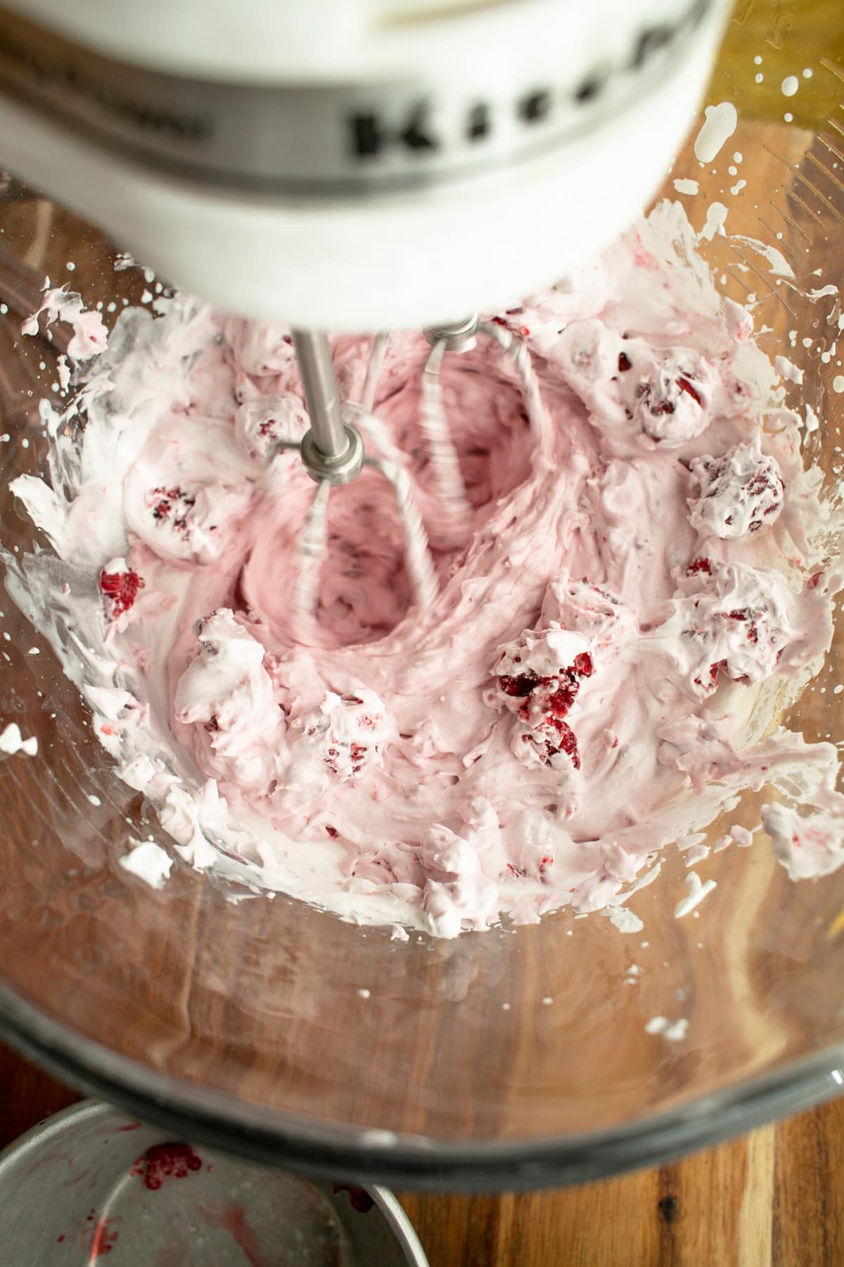 3Ingredient Keto Raspberry Mousse Yellow Glass Dish GF THMS