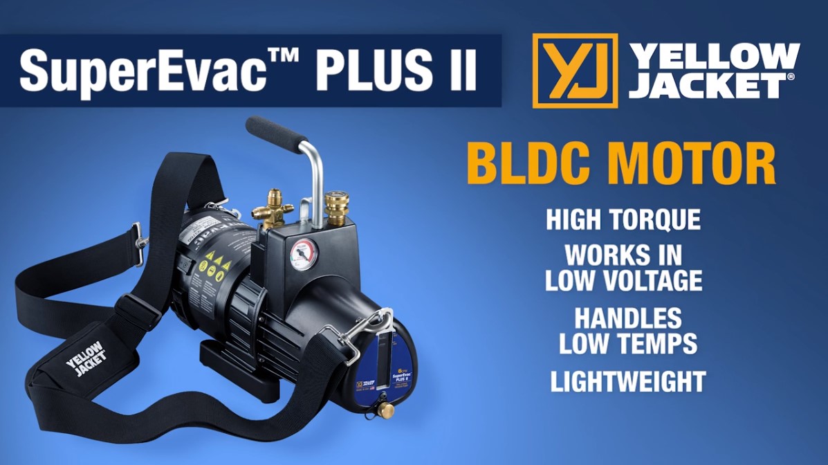 SuperEvac® PLUS II Vacuum Pumps 4, 6, 8 & 11 CFM Yellow Jacket HVAC