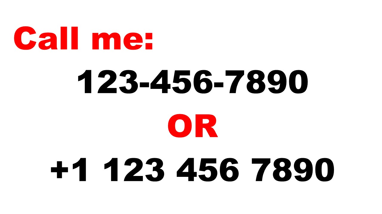 Correct Phone Number Style for Corporate Websites and Email Yellow Kazoo