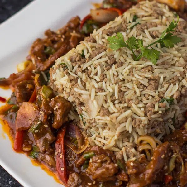 Dirty Rice With Shreded Beef Sauce The Yellow Plate