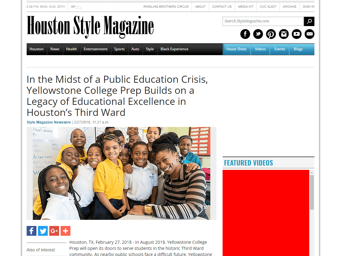 Houston Style Magazine In the Midst of a Public Education Crisis