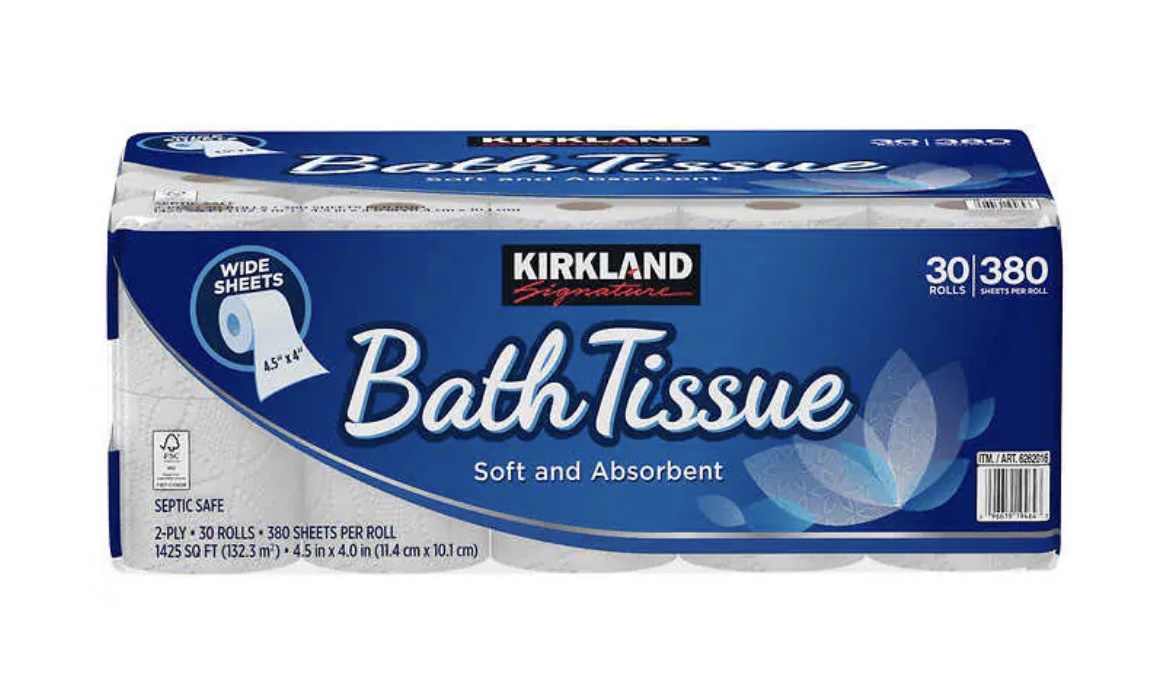 Costco Kirkland Signature Bath Tissue 2 Ply 6 Count Package