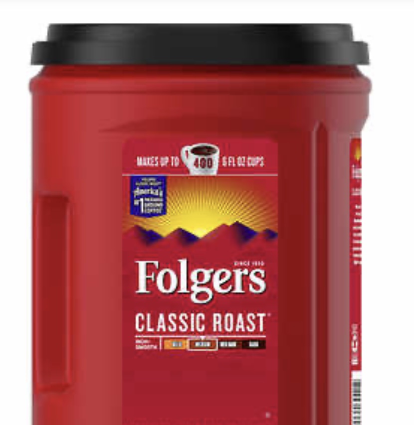 Costco Folgers Classic Roast Ground Coffee, Medium, 43.5 oz