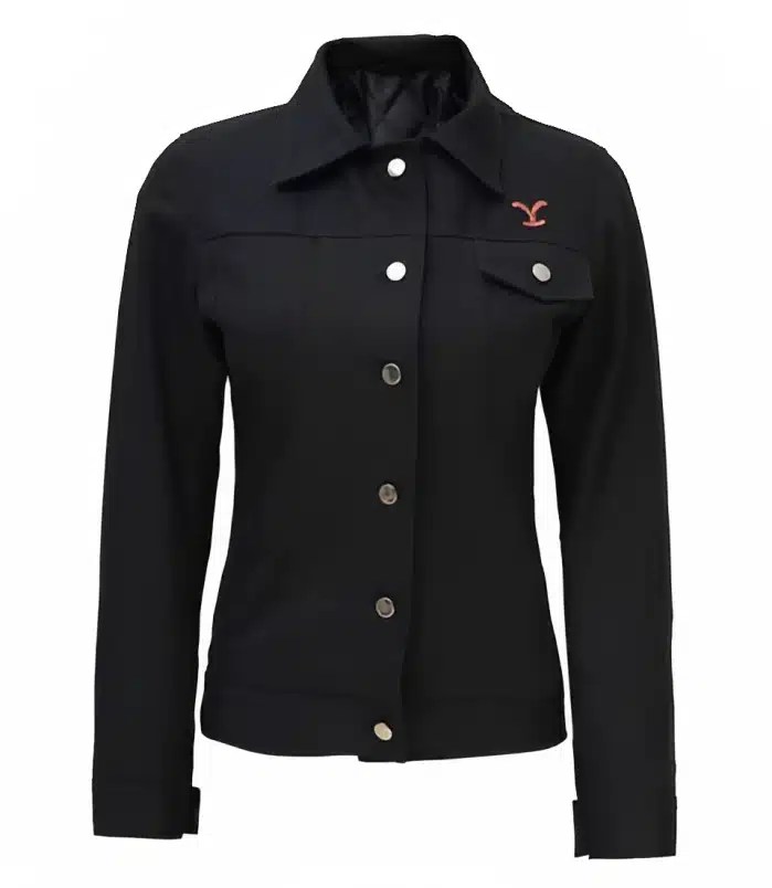 Rip Wheeler Yellowstone Black Jacket For Women YSJ