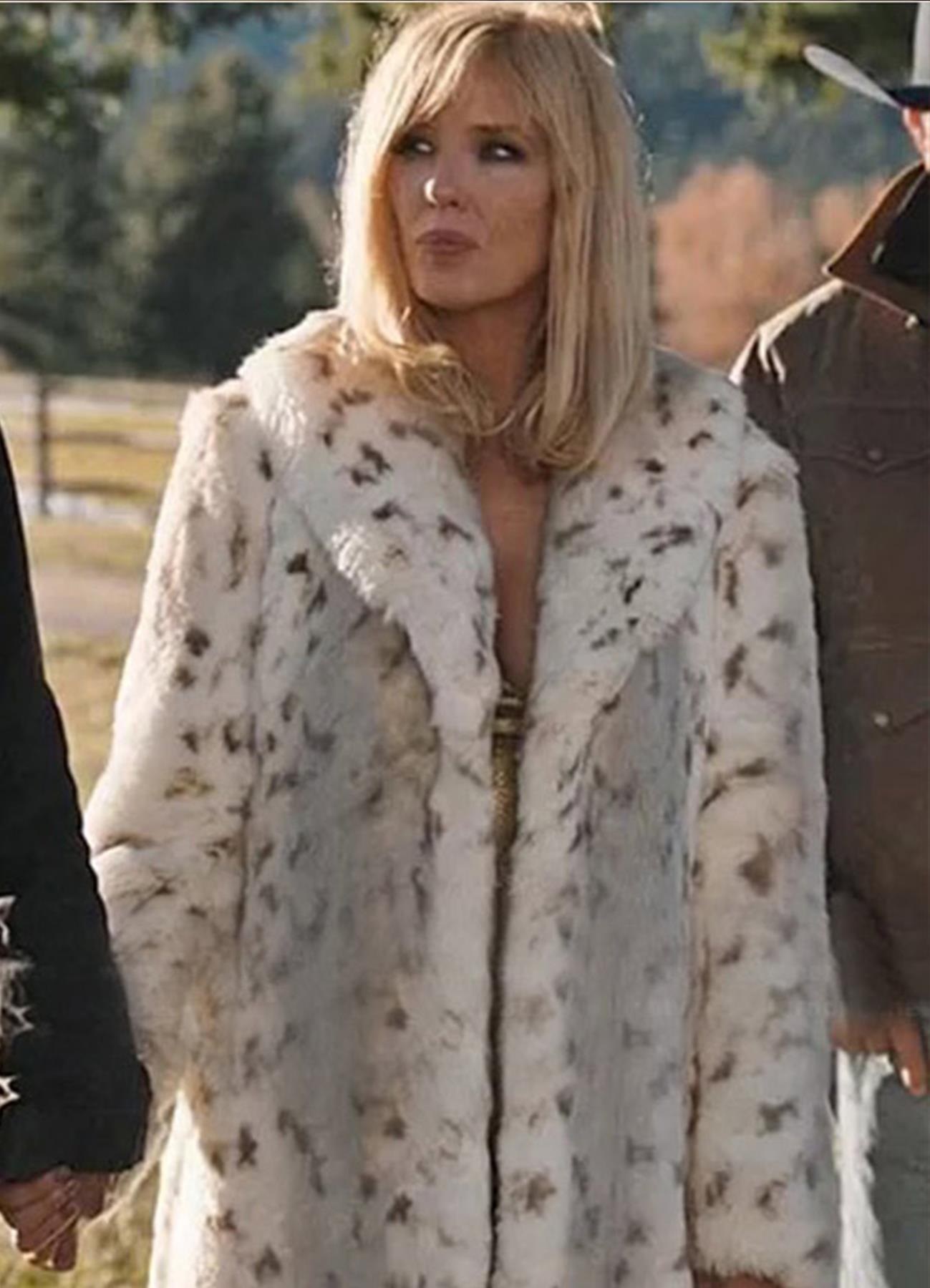 Yellowstone S04 Beth Dutton Leopard Coat Yellowstone Jackets