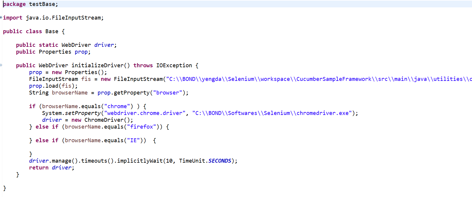 Sample Project Cucumber KV