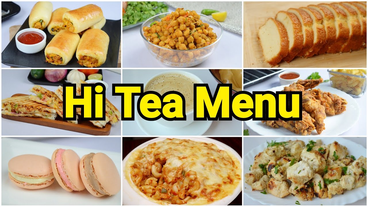 Special Hi Tea Complete Menu YesICanCook