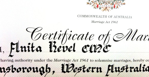 The ceremony was exactly what we wanted (+ how to change your name