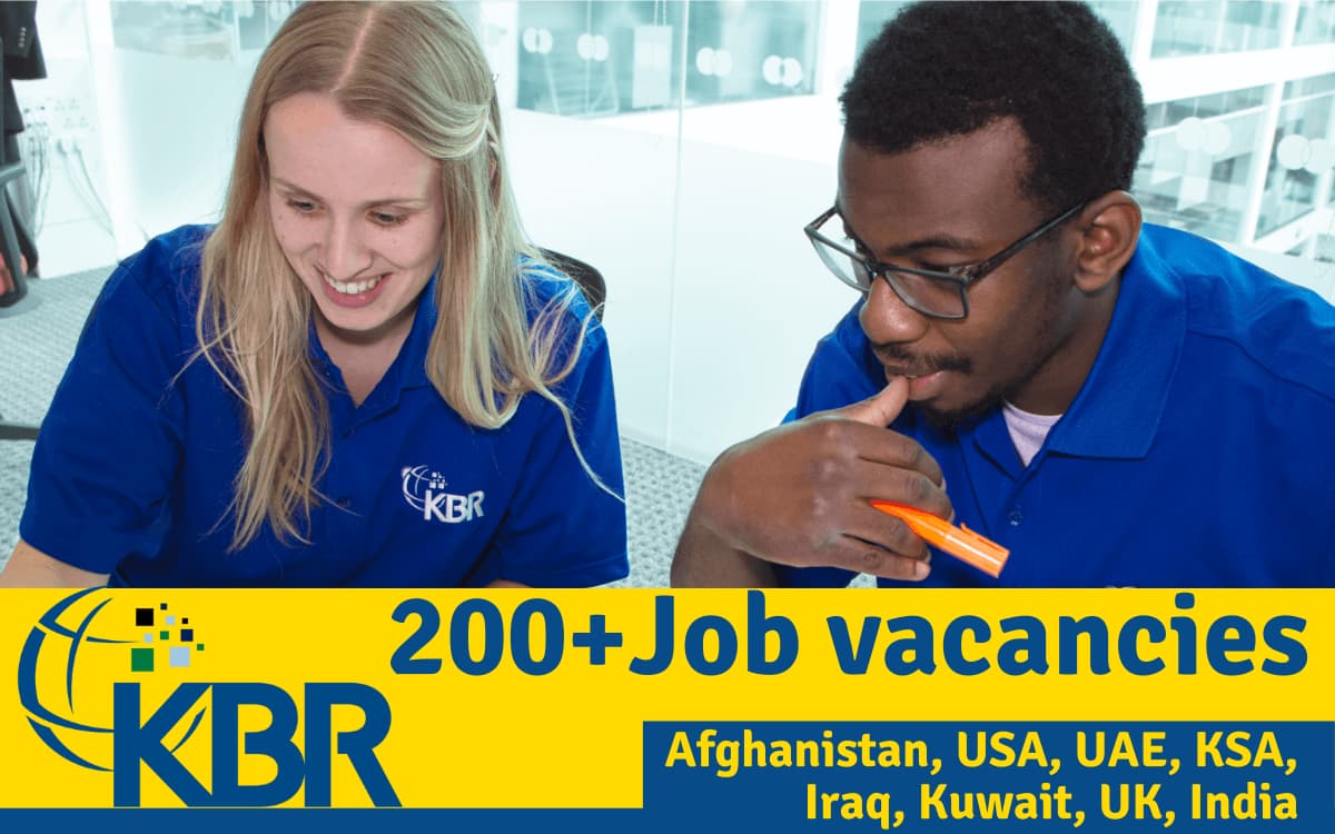KBR Job Vacancy Afghanistan, USA, UAE, KSA, Iraq, Kuwait, UK, India