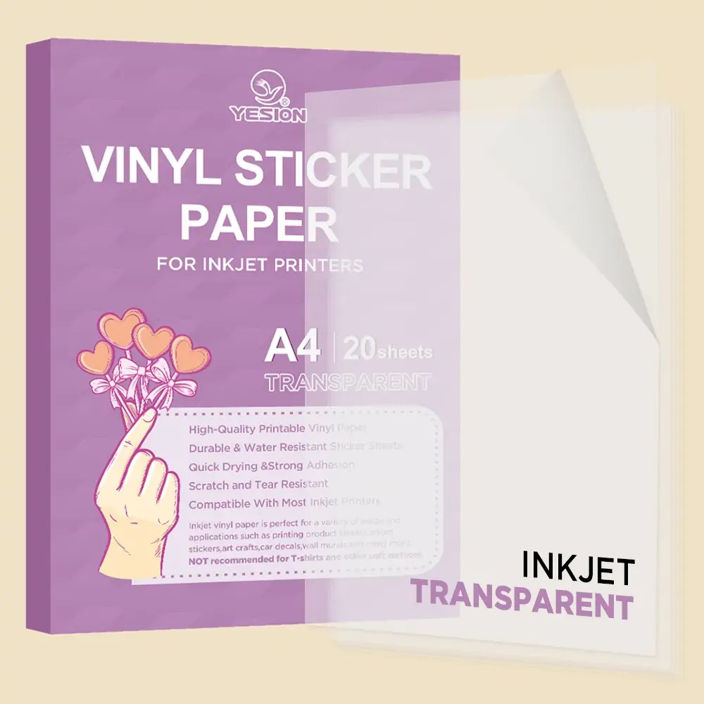 Printable Transparent Vinyl Sticker Paper | YESION FACTORY