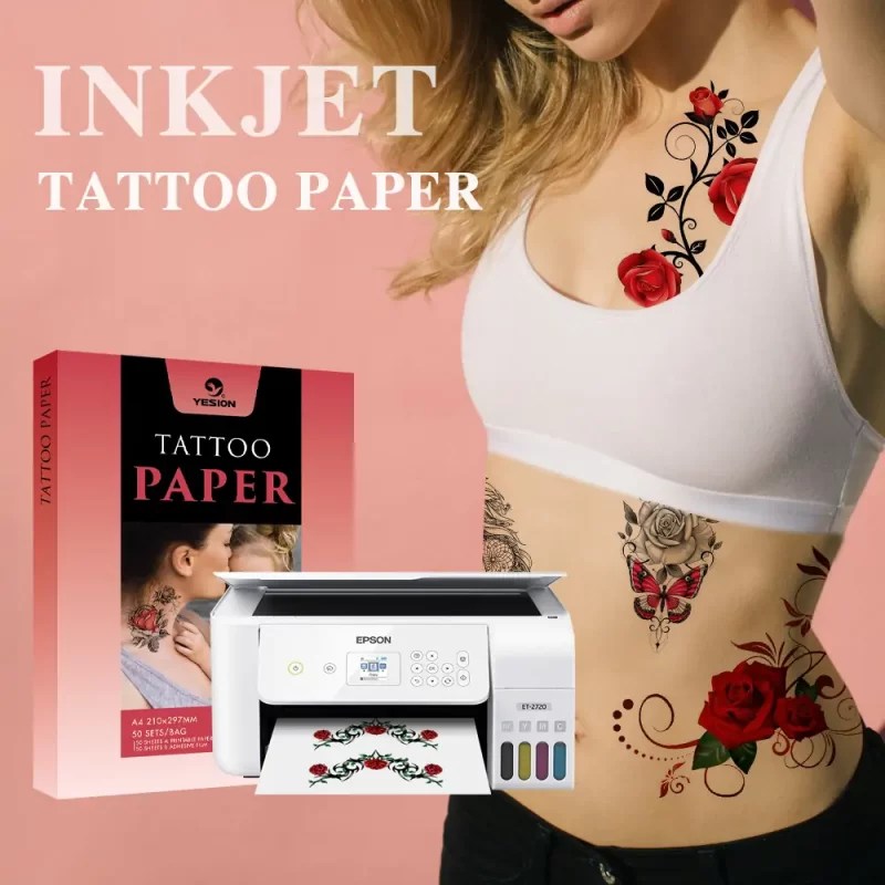 Temporary Tattoo Paper for Inkjet Printer YESION