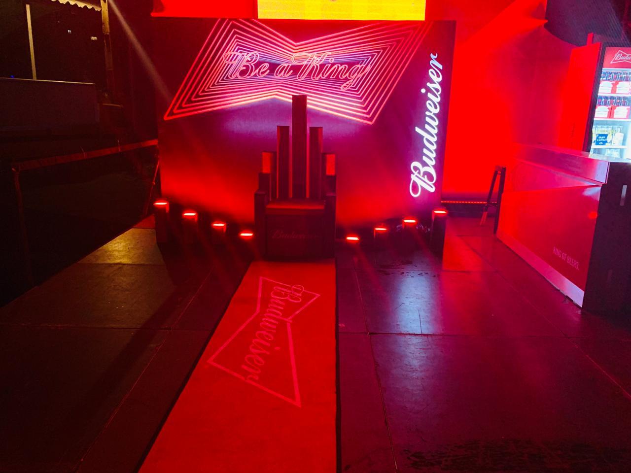 Innovative Event Branding for Budweiser King of House Event Yesman