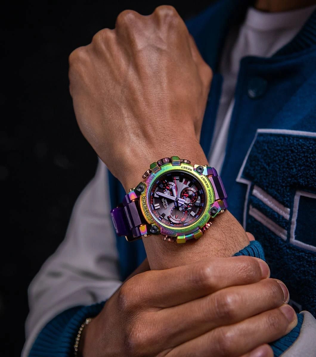 The GShock MTGB3000PRB1AER AURORA OVAL