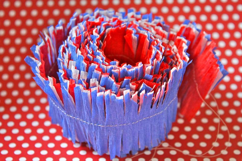 Vintage YoT Patriotic Crepe Paper Decorations Yesterday On Tuesday