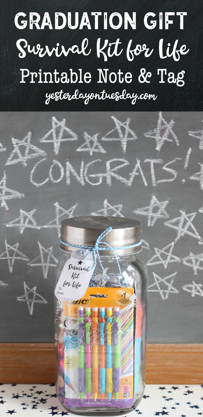 Survival Kit for Life Graduation Gift Yesterday on Tuesday