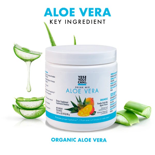 Yes You Can Aloe Vera Drink Mix, Natural Organic Aloe Leaf Powder Yes You Can!