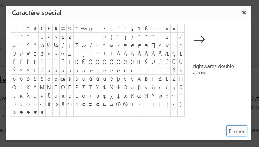 Intégrer des caractères spéciaux dans votre site WordPress Yes You 