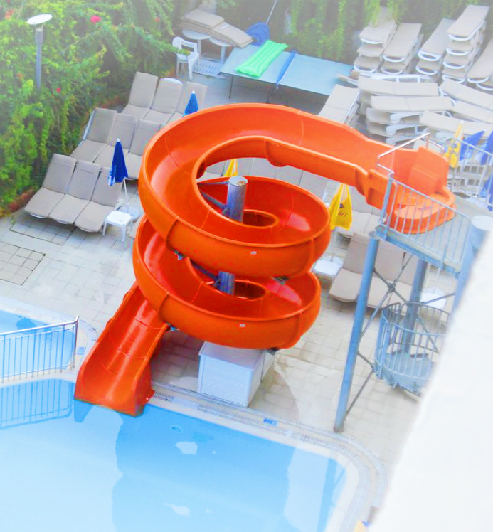 Private pool slide Yetass
