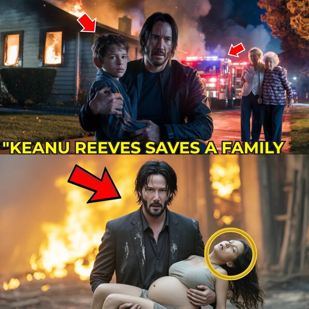 Keanu Reeves Saves A Family From A House Firetheir Gratitude Will Melt