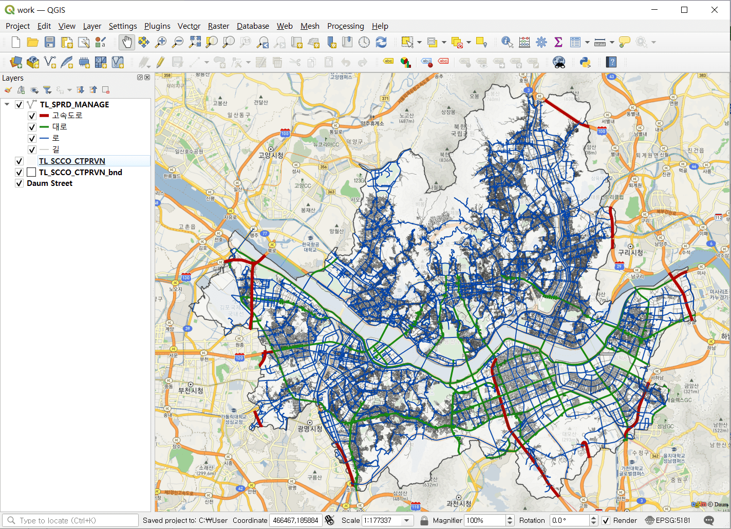[GIS] 도로 네트워크 데이터를 활용한 도시의 공간단위 분할 yg’s blog