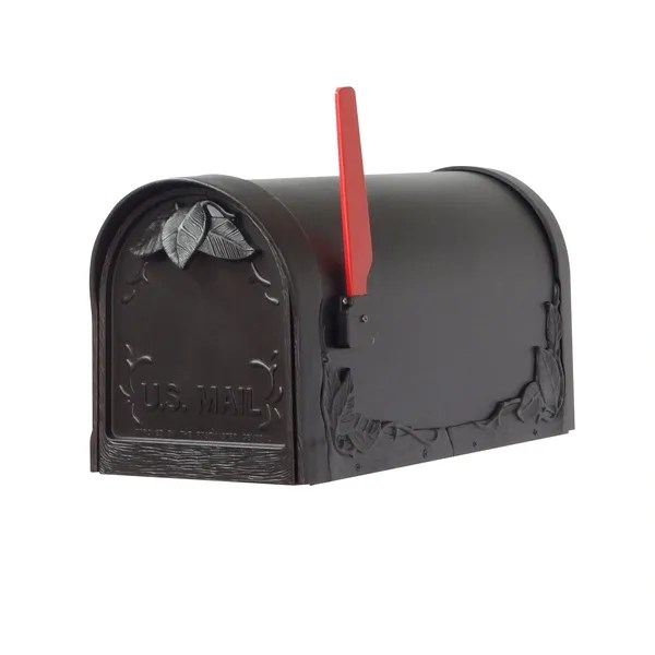 Mayne Dover Mail Post With Special Lite Floral Mailbox - Installation