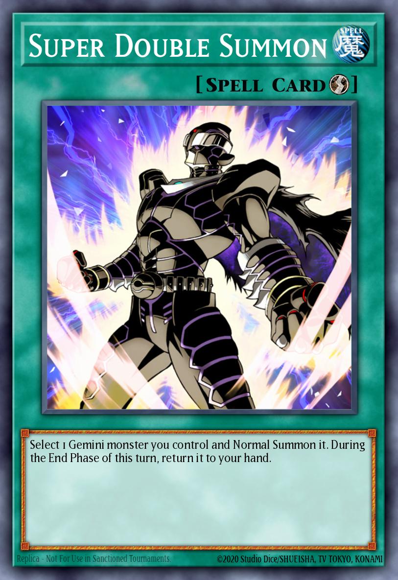 Super Double Summon Card Information YuGiOh! Database