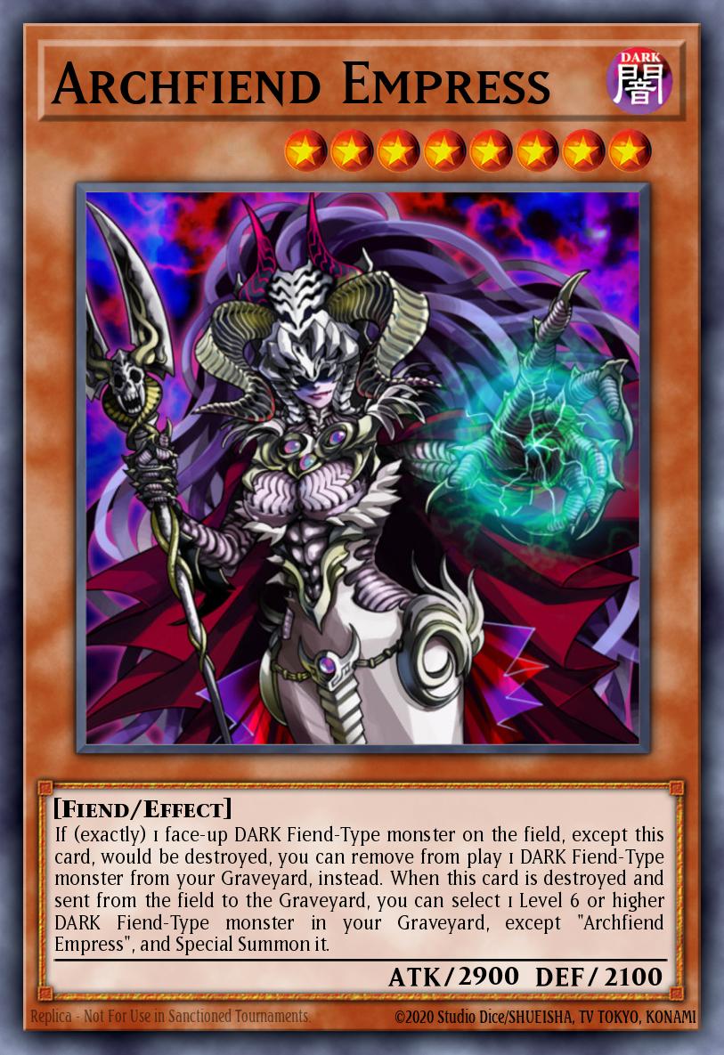 Archfiend Empress Card Information YuGiOh! Database