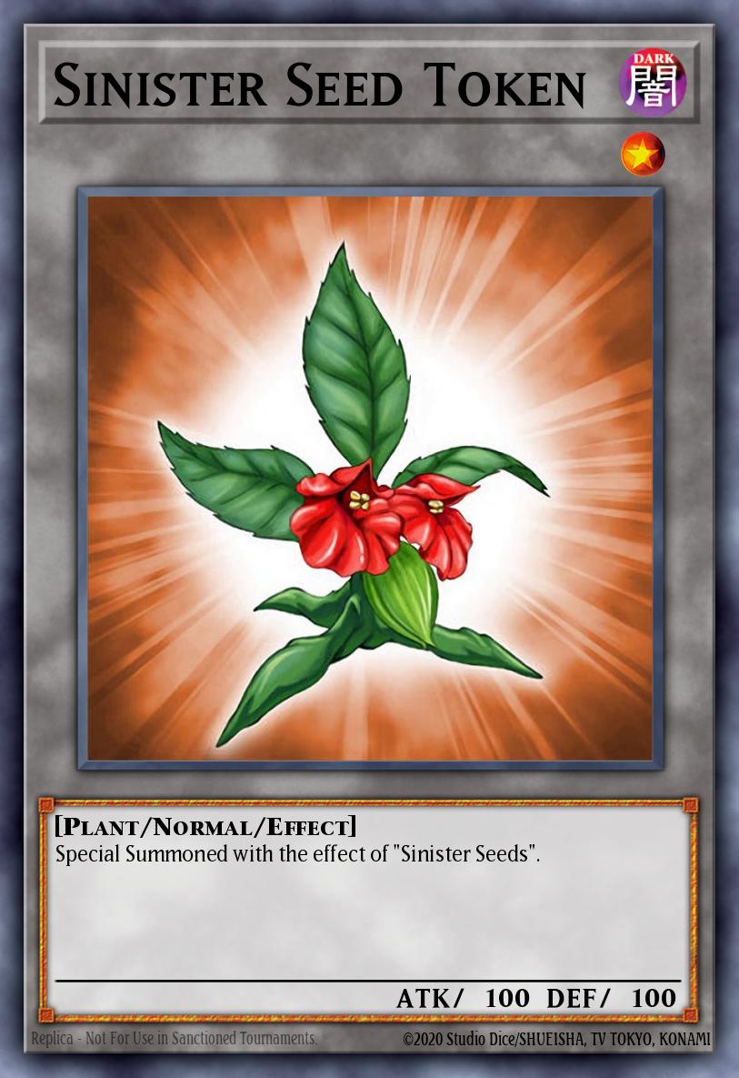 Sinister Seed Token Card Information YuGiOh! Database