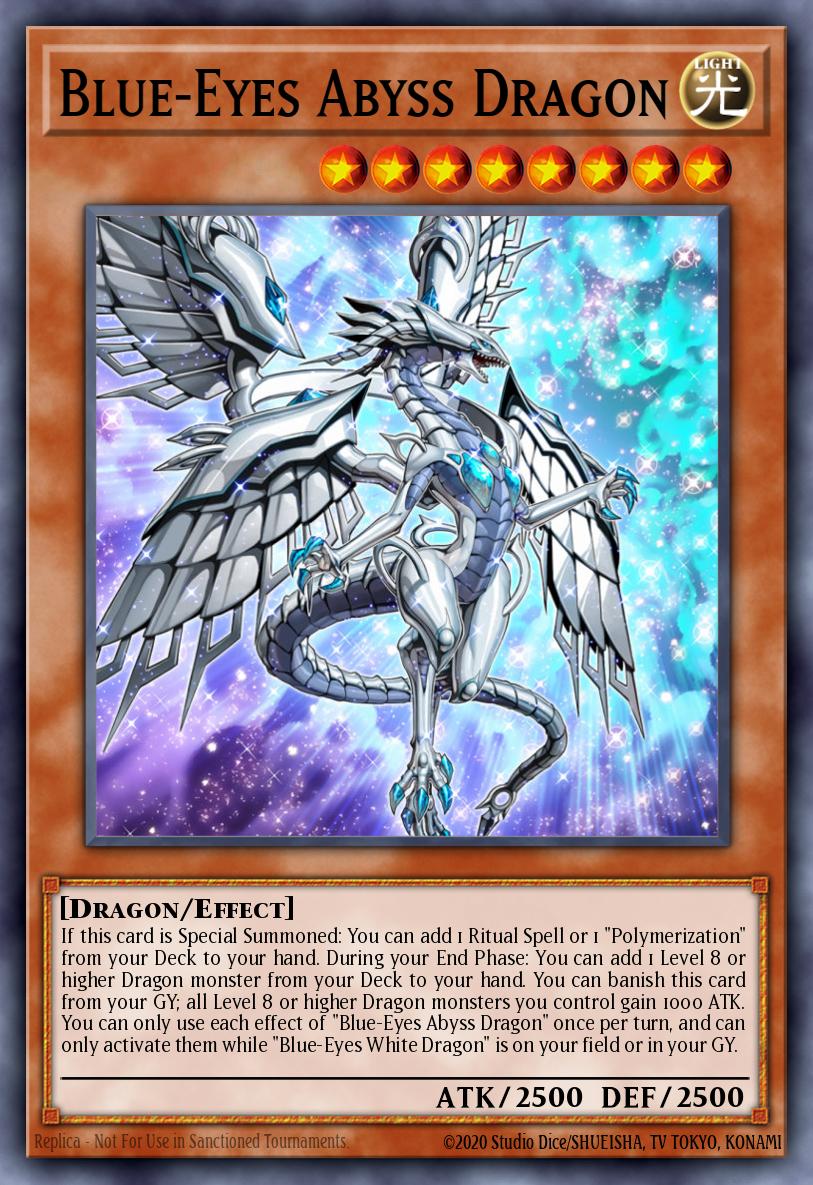BlueEyes Abyss Dragon Card Information YuGiOh! Database