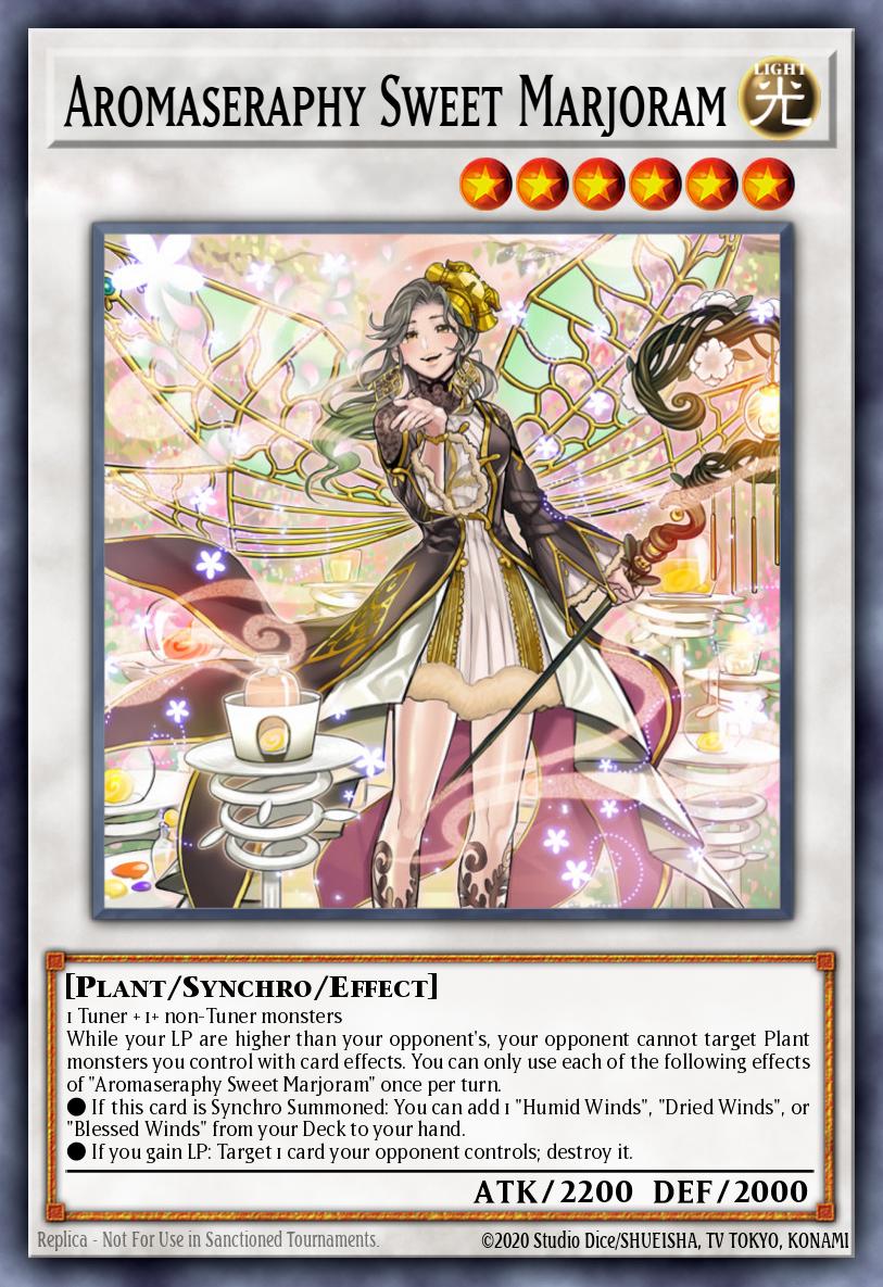Aromaseraphy Sweet Marjoram Card Information YuGiOh! Database