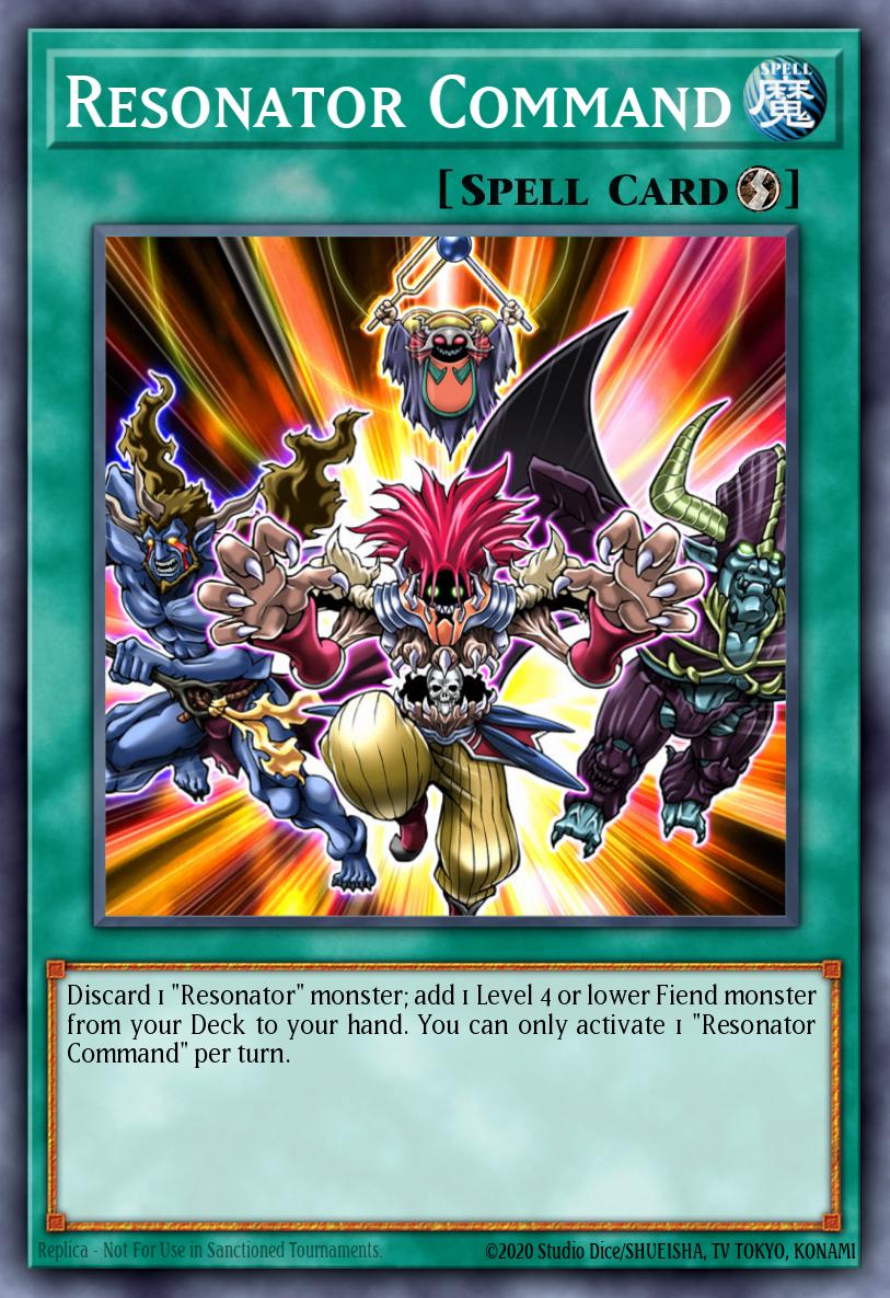 Resonator Command Card Information YuGiOh! Database