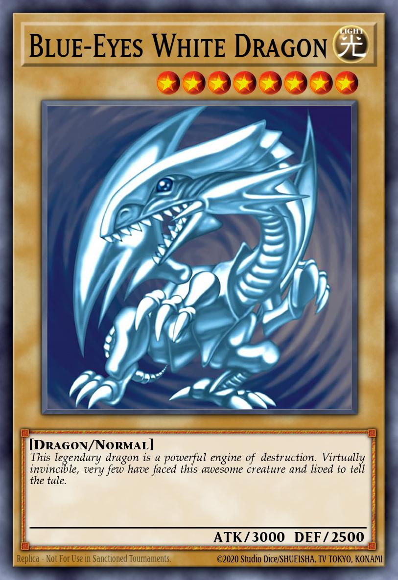 A complete blue eyes white dragon Yugi oh deck