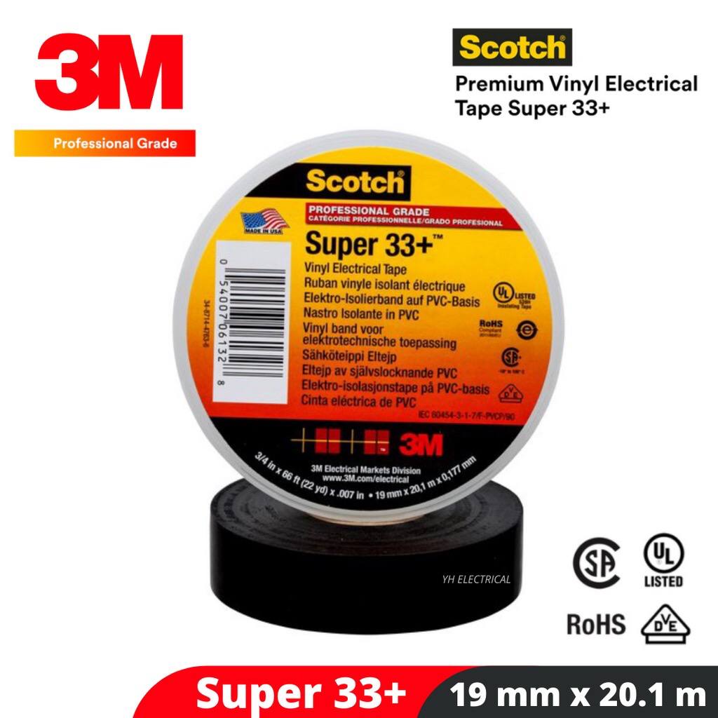 3M Scotch Super 33+ Vinyl Electrical Tape/Wire PVC Tape/Electrical