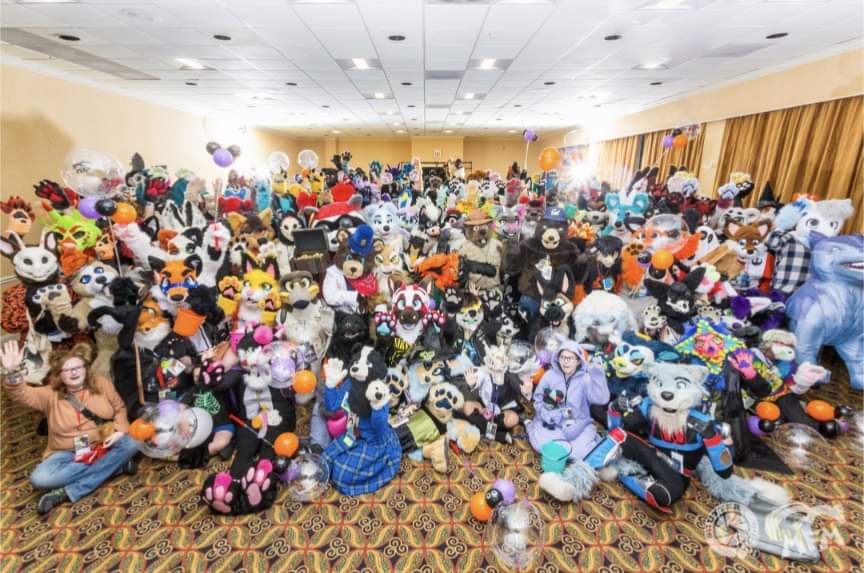 Mephit Fur Meet 2023 Poster and Fursuiter Photo Furry Times