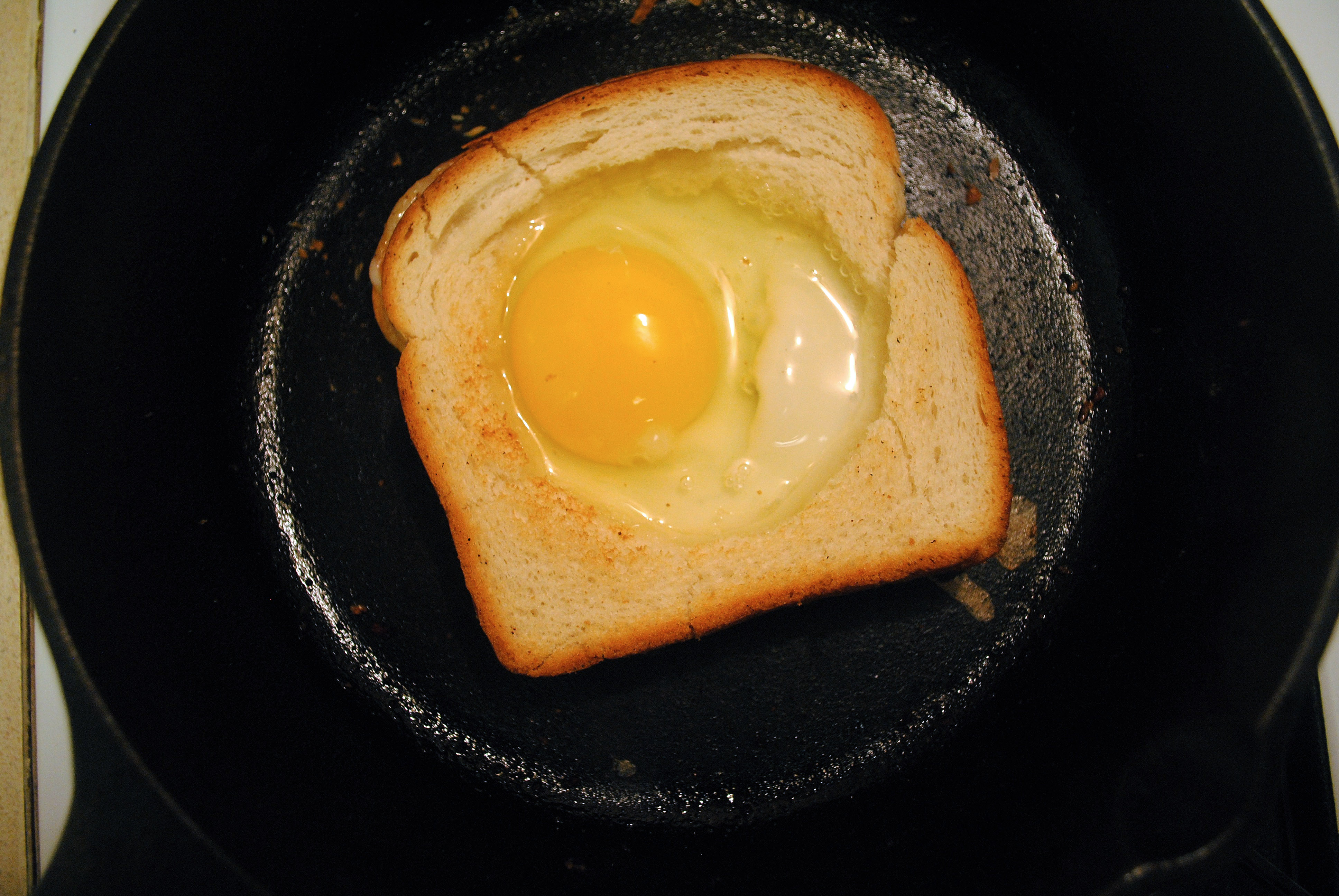 Loaded Grilled Cheese Egg In A Hole Yin and Yolk