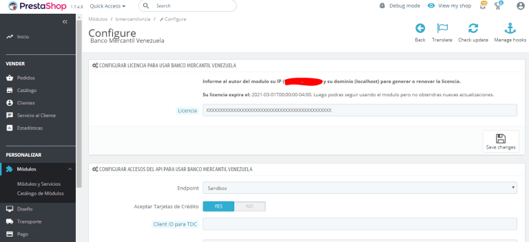 Mercantil Banco Venezuela for Prestashop now with C2P - Yipi App
