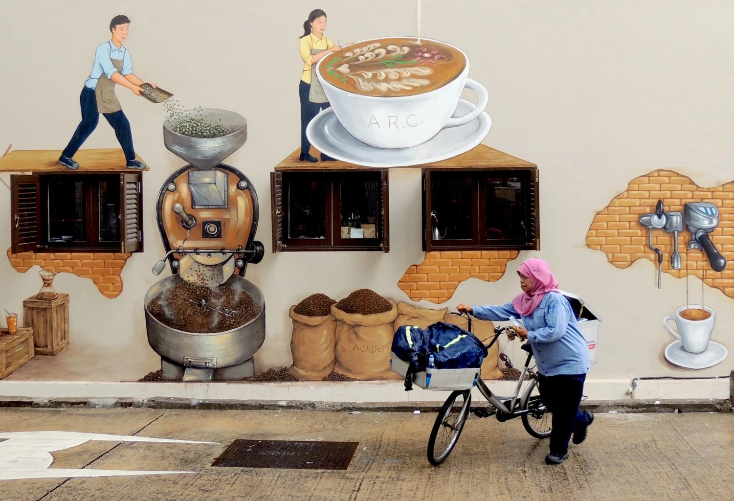 The Making of “Coffee Story” Mural Art + Travel of YC