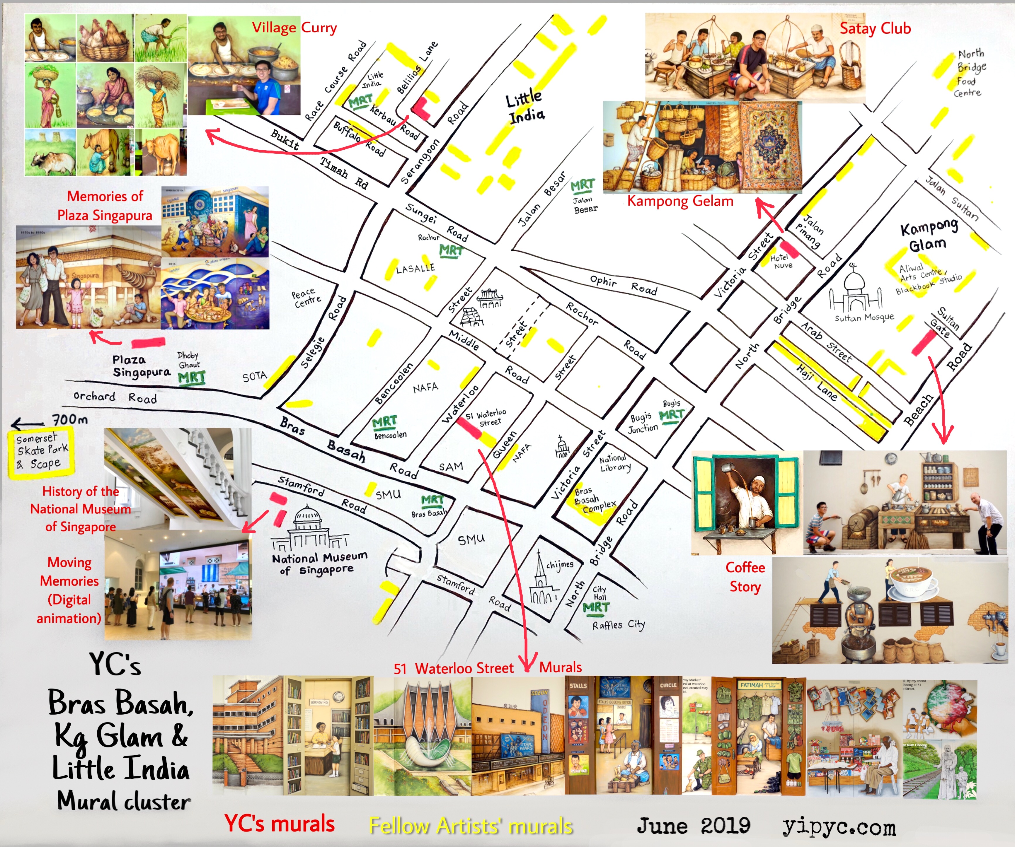 Maps (not updated for 2021 Murals) Art + Travel of YC