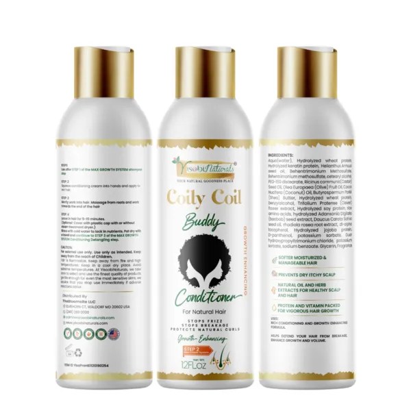 Coily Coil Buddy Natural Hair Conditioner YisoobiNaturals