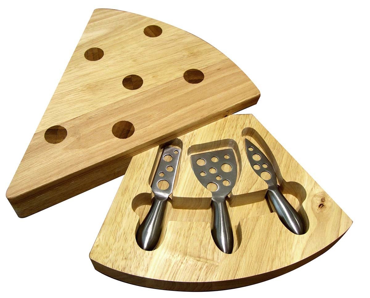 Cheese Board and 3 Cheese Tool Set