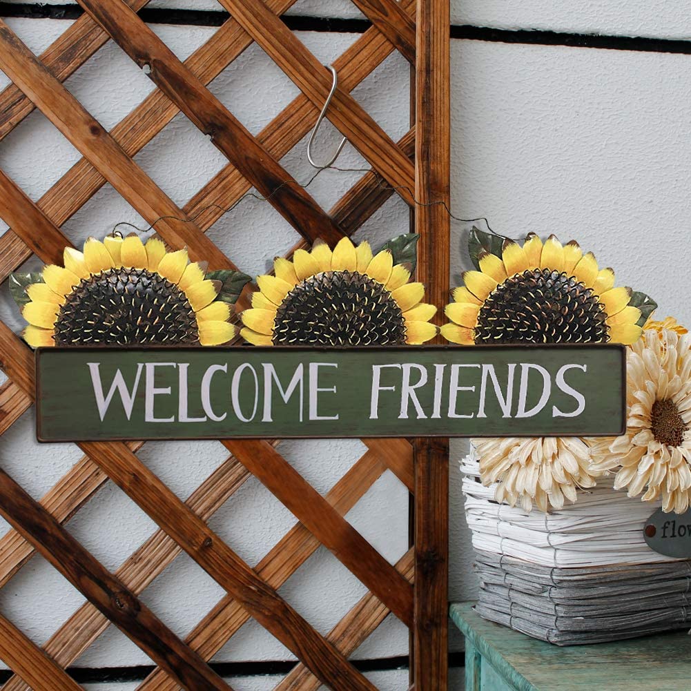 Metal Sunflower Sign YK Decor