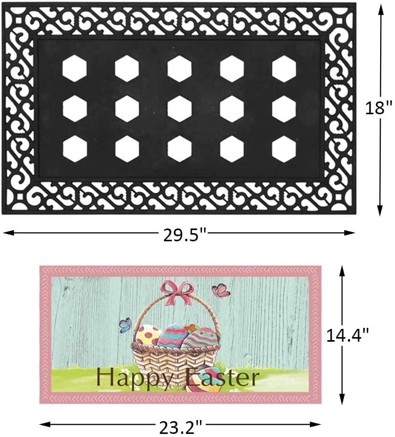 Happy Easter Door Mat YK Decor