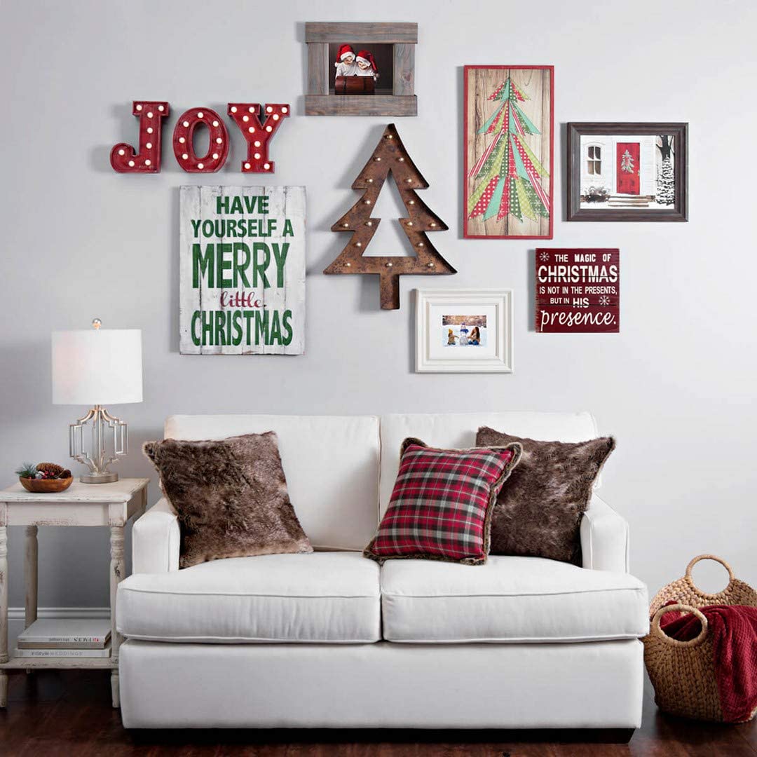 Rustic Christmas Wall Art Sign YK Decor