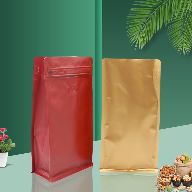 Coffee bag wholesale with valve and zipper china manufacturer Premium