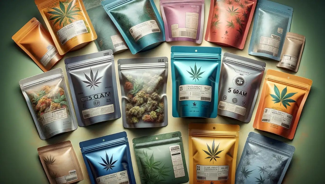 3.5 Gram Mylar Bags Keep Weed Fresh and Protected Premium Flexible