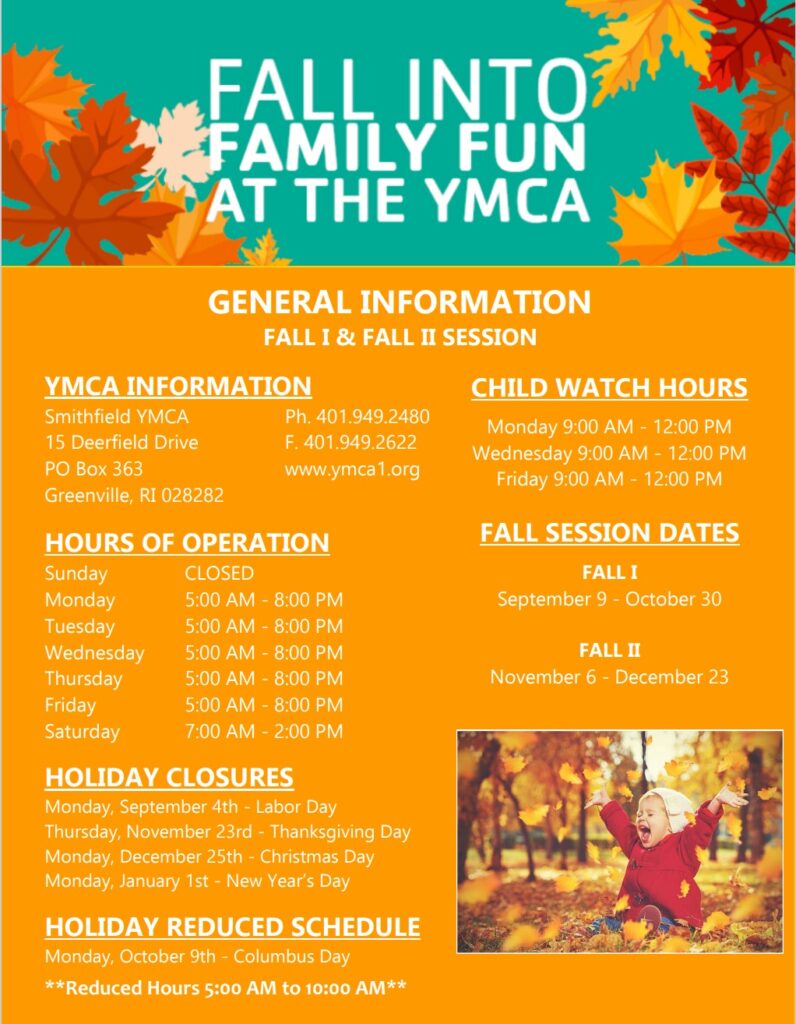 Hours of Operation Smithfield YMCA