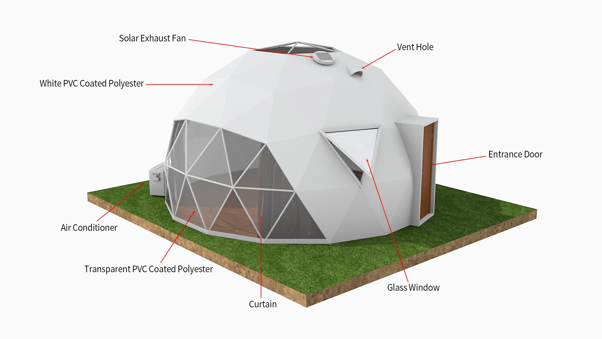 36 diameter dome tent for camping Guangzhou Youmei Tents Co.,LTD