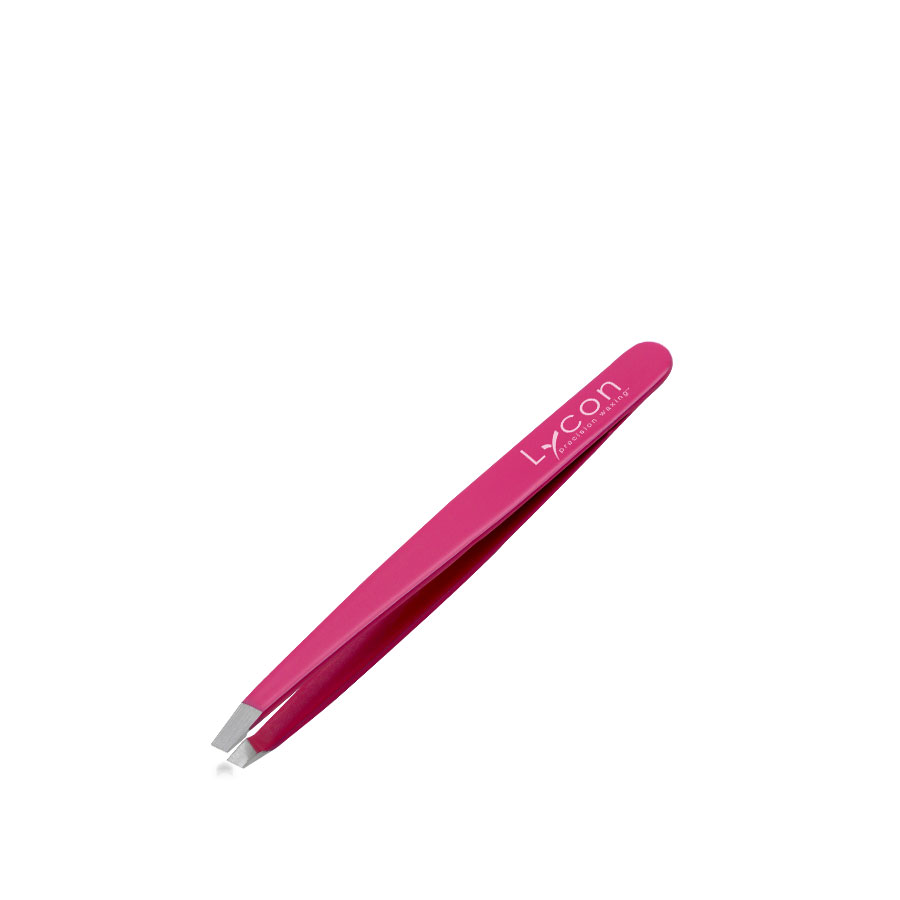 Lycon PINK PRECISION TWEEZERS YN Salon Supplies