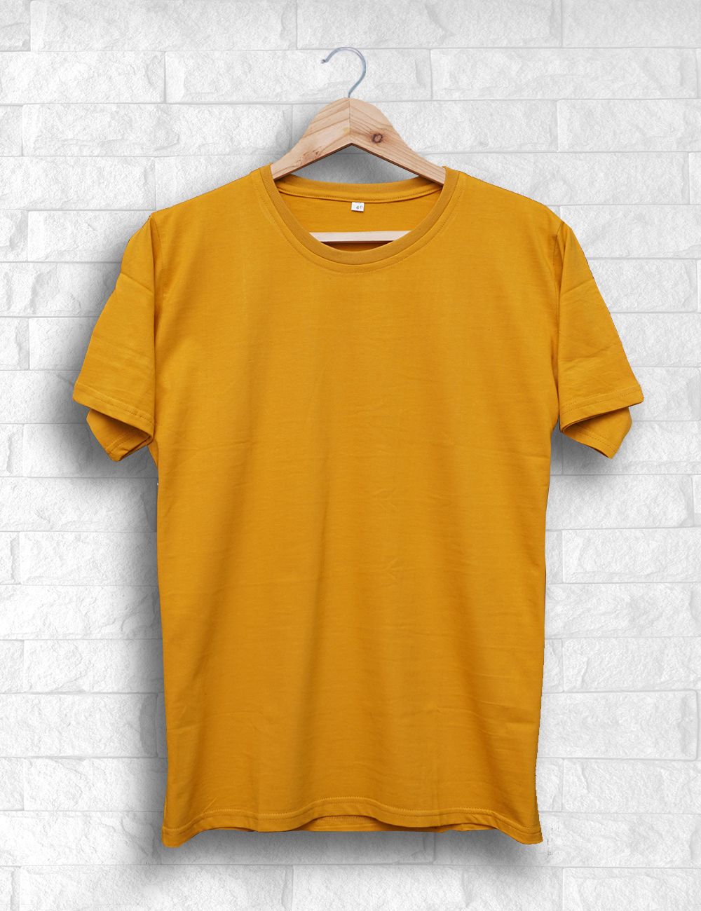 Mustard Yellow Plain TShirt YNT Store